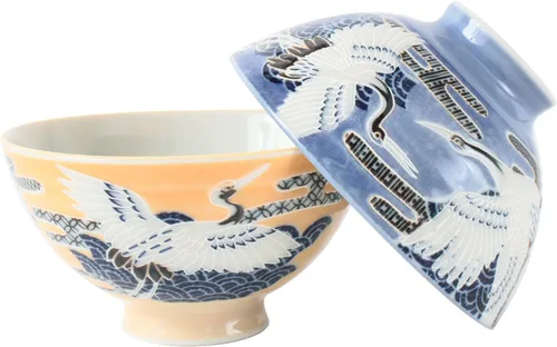 Miniatura 12 de Mino ware - Par de cuencos de arroz japoneses (2 unidades), fabricado en Japón (importación de Japón) MIG005 (gato negro)