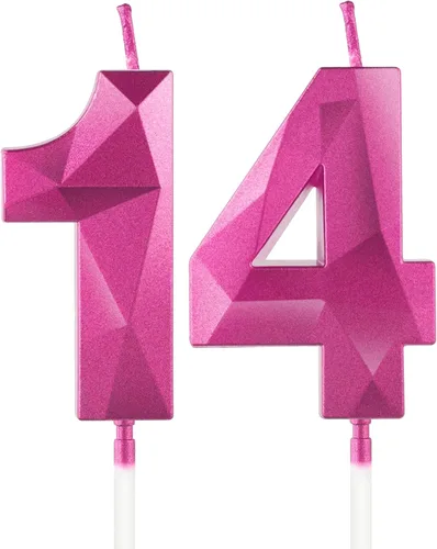 Miniatura 264 de Velas de cumpleaños número 15, velas número 15, velas de feliz cumpleaños de oro rosa para pastel, decoraciones de cobertura de pastel de diseño 3D