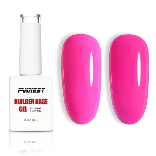 Miniatura 13 de Kit de Gel Constructor Gel Base de Goma Esmalte de Uñas, 15ml*2pcs (0.51 fl oz x 2 piezas) Para Engrosamiento de Uñas, Extensión de Fortalecimiento