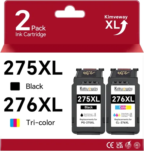 PG-275XL CL-276XL - Cartuchos de tinta (2 unidades de repuesto para cartuchos de tinta Cannon 275 y 276 para Canon Ink 275 y 276 compatibles con