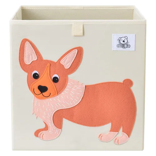 Miniatura 17 de Contenedores plegables de almacenamiento de animales de tela, caja/cofre/organizador para niños pequeños/niños, guardería, sala de juegos, 13 Alpaca
