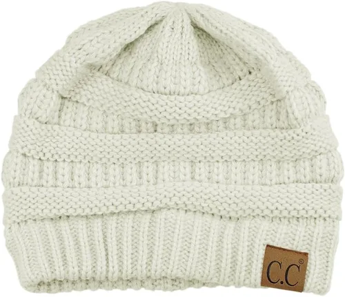 Miniatura 316 de C.C Trendy Warm Chunky Soft Stretch Cable Knit Beanie