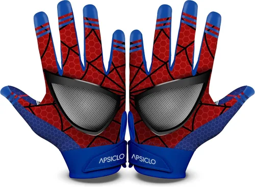 Miniatura 9 de Guantes de fútbol adhesivos para receptores con agarre de silicona, tallas para jóvenes y adultos