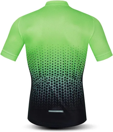 Miniatura 2 de Weimostar Camiseta de ciclismo de verano para hombre, ajuste cómodo, con 3 bolsillos traseros, absorbe la humedad, transpirable