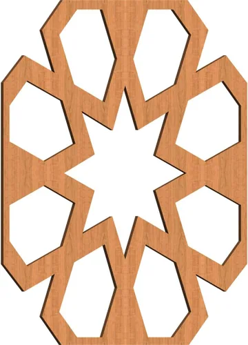 Jackson Decorative Fretwork Wood Wall Panels, Large, 23 3/8" W x 23 3/8" H x 1/4" T, Cherry