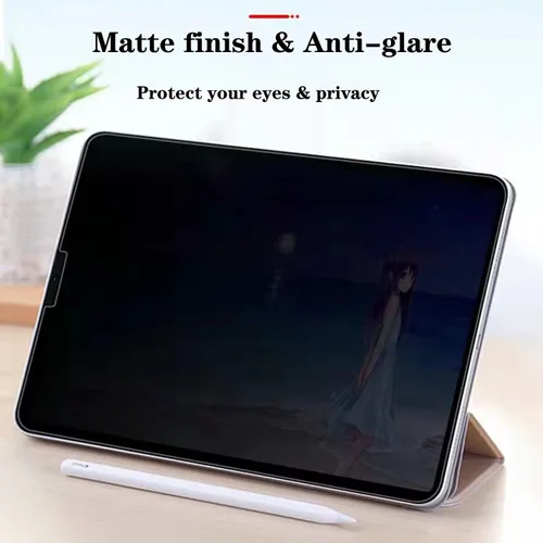 Miniatura 6 de Protector de pantalla de privacidad para Samsung Galaxy Tab A7 Lite SM-T220 8.7 pulgadas anti espía mate TPU película negra