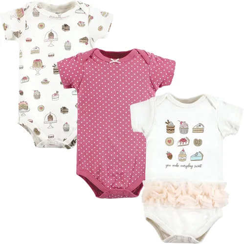 Miniatura 157 de Hudson Baby baby-girls Cotton Bodysuits 3-pack
