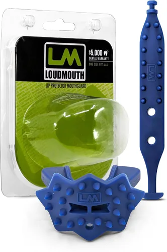 Miniatura 8 de Loudmouth - Protector bucal de fútbol, boquilla de fútbol 3D SpikeSurge con correa, se adapta a adultos y jóvenes, accesorios de fútbol
