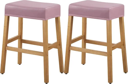 Miniatura 14 de YISUN Fundas de taburete rectangulares, paquete de 2 fundas elásticas impermeables para asiento de silla de montar, taburetes de bar, sillas de bar