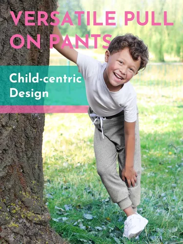 Miniatura 4 de Resinta Paquete de 4 pantalones deportivos para niños pequeños y niños, pantalones deportivos con cordón ajustable, ropa deportiva casual