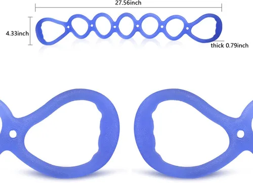 Miniatura 2 de Banda de ejercicio de resistencia elástica de 7 anillos, bandas de entrenamiento de BetterJonny para yoga, ejercicios de pies, piernas y brazos