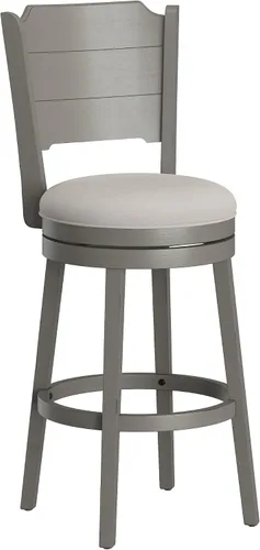 Miniatura 18 de Hillsdale Clarion - Taburete de Altura Giratoria de Madera para Barra, Negro