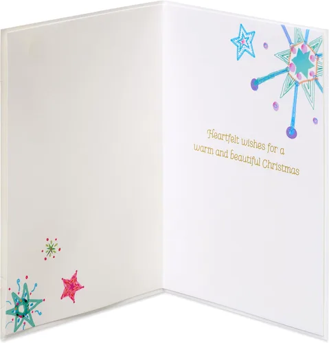 Miniatura 3 de Papyrus Tarjeta de Navidad artística con pájaro festivo, diseñada por House of Turnowsky (Heartfelt Wishes)