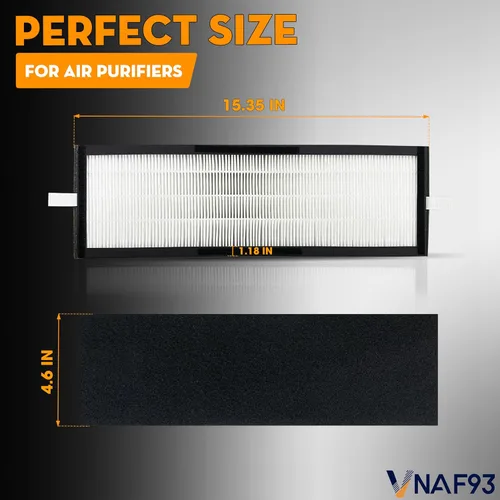 Miniatura 2 de Paquete de 2 filtros HEPA para purificador de aire Alen T500, TF-60 / TF-60-MP, HEPA 13 / MERV 17, compatible con filtro de repuesto Alen T500
