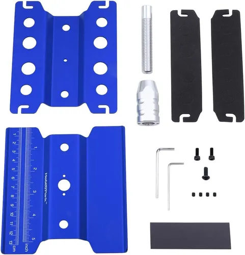 Miniatura 7 de Estación de trabajo de reparación de soporte de trabajo de aluminio para auto y camión a control remoto, rotación de 360 grados, herramientas