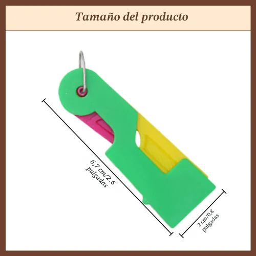 Miniatura 7 de 2024 nuevos enheaderos de agujas de plástico, enheador automático de agujas, utilizado para enhebrar rápidamente el hilo en el agujero de la aguja