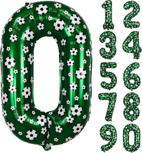 Miniatura 112 de Globos de helio de 40 pulgadas con dígitos dorados para fiesta de cumpleaños., Número 0, 40 pulgadas, número 0 oro 7