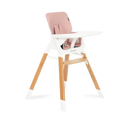 Miniatura 10 de Dream On Me Nibble Trona de madera 2 en 1 Silla de alimentación convertible para bebé con bandeja extraíble, reposapiés ajustable, arnés de 5 Negro