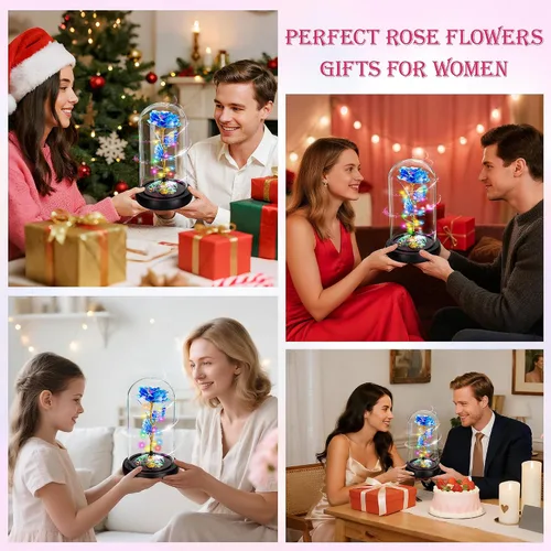 Miniatura 5 de Childom Regalos de flores para el día de la madre para mamá de hija e hijo, regalos de cumpleaños para mujeres, mamá, abuela, esposa, flores