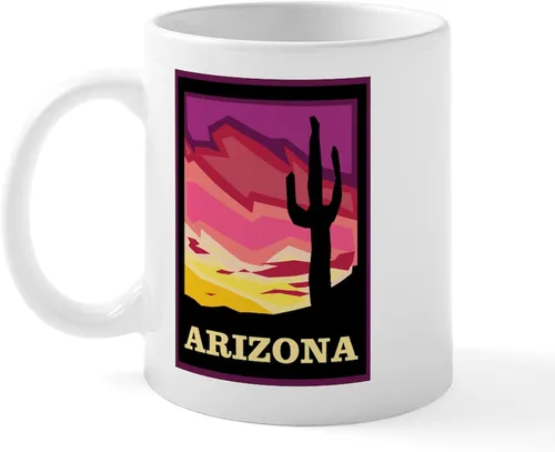 Miniatura 44 de CafePress ARIZONA Mugs Taza de café de cerámica de 11 oz (11.0 fl oz)