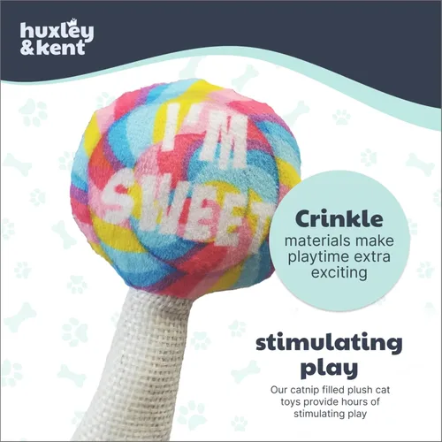 Miniatura 7 de Huxley & Kent Juguete de Peluche para Gatos - Juguete Interactivo de Hierba Gatera para Gatos y Gatitos - Suave con Crujido y Hierba Gatera