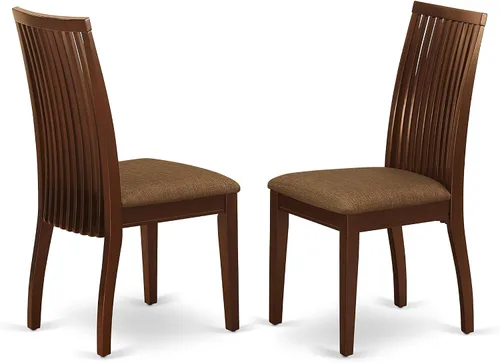 Miniatura 4 de East West Furniture CAIP5-LWH-C - Juego de comedor de 5 piezas para 4 personas, incluye una mesa de comedor rectangular y 4 sillas de comedor