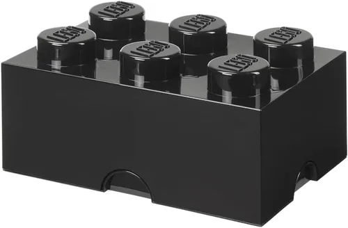Room Copenhagen LEGO - Caja de ladrillo de almacenamiento apilable con 6 pernos, bloques de construcción organizativos decorativos para juguetes y