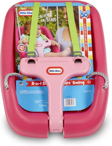 Miniatura 3 de Little Tikes Columpio 2-en-1 ajustado y seguro, Magenta