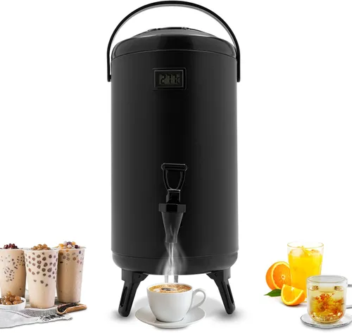 Miniatura 9 de Dispensador de bebidas aislado, dispensador térmico de bebidas frías y calientes de 12 litros/3.17 galones, dispensador de bebidas calientes aislado