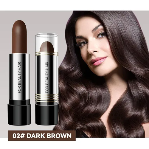 Miniatura 2 de Bolígrafo desechable de tinte para el cabello, negro/marrón oscuro/café, larga duración, rápida tinción, lavable, cubierta de alta saturación