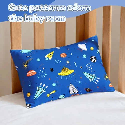 Miniatura 5 de UOMNY Fundas de almohada para niños pequeños, paquete de 2 unidades para almohadas de 13 x 18 o 12 x 16 pulgadas para espacio de cama de niños Nave