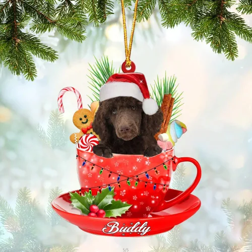 Miniatura 66 de Alaskan Malamute - Adorno acrílico personalizado para perro en taza, adorno de Navidad personalizado para perro 2023, decoración de árbol