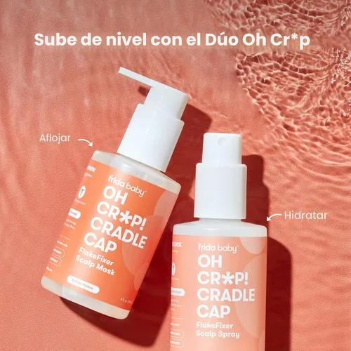 Miniatura 6 de Frida Baby El Sistema de Costra Láctea de 3 Pasos, DermaFrida The FlakeFixer, Esponja, Cepillo, Peine y Soporte de Almacenamiento para Bebés