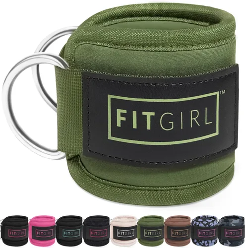 Miniatura 7 de FITGIRL Correa de tobillo para máquina de cable, acolchado de alta calidad y comodidad para máquinas de ejercicio con cable, accesorio de ejercicio