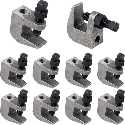 Abrazadera de haz superior, abrazadera de varilla de seguridad de hierro UNC 1/2", abertura de mordaza de 3/4", abrazadera de haz para montaje