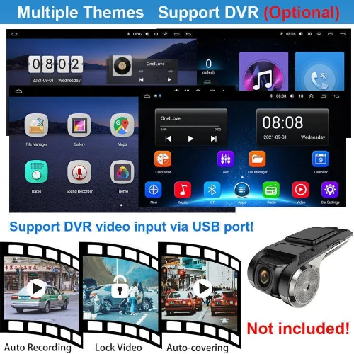 Miniatura 9 de Radio de coche Android para Ford F150 F250 F350 2004-2014 con Apple Carplay Android Auto, pantalla táctil estéreo de 7 pulgadas para F-150