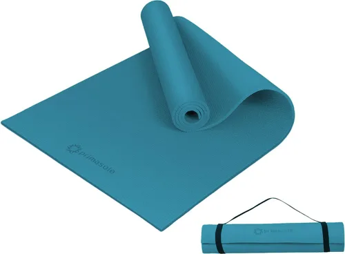 Miniatura 15 de Esterilla de yoga Primasole con correa de transporte para yoga, pilates, fitness y ejercicios en el suelo en casa y gimnasio, antideslizante, 9 gris