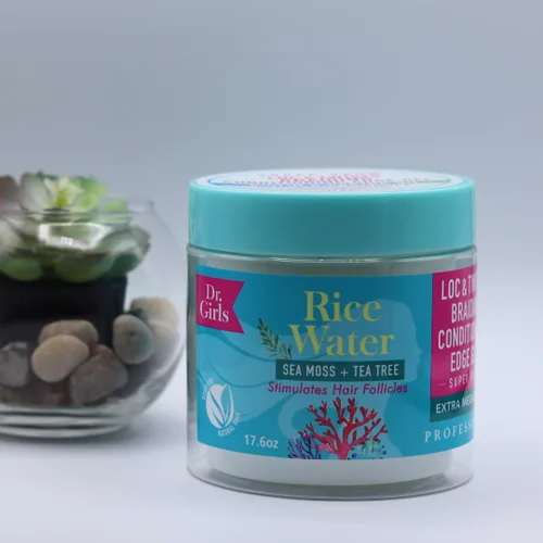 Miniatura 5 de Dr. Girls - Gel acondicionador para trenzas, 17.6 onzas, 48 horas de sujeción, extra mega sujeción (musgo marino + árbol de té)