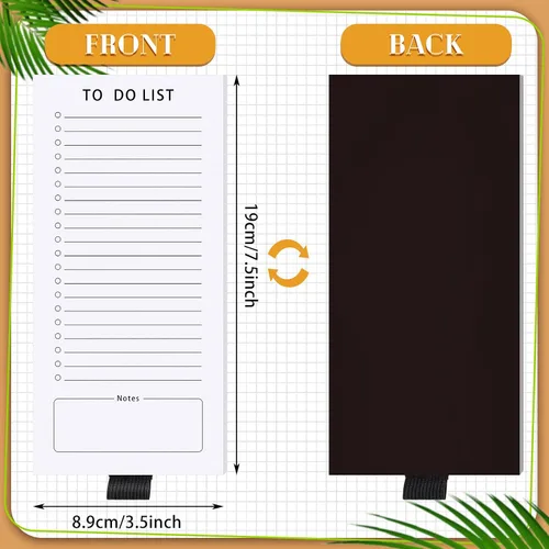 Miniatura 2 de Sinmoe 2 bloc de notas magnético para refrigerador lista de comestibles, bloc de notas magnéticas, divertido bloc de notas para refrigerador