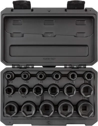 Miniatura 17 de TEKTON Juego de llaves de impacto de 6 puntos poco profundas de 1/2 pulgada con funda, 23 piezas (0.394-1.260 in) SID92322 Sólo herramienta