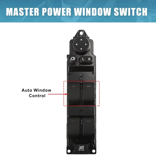 Miniatura 3 de X AUTOHAUX Interruptor de ventana de puerta principal delantera izquierda Interruptor elevalunas para Mazda 6 1.8 2.0 2 GS1E-66350A GS1E-66350
