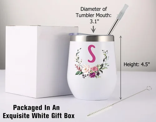Miniatura 7 de PFL Regalos de Boda para Dama de Honor de la Novia - Regalos de Despedida de Soltera - Amigas de la Novia y Hermanas - Taza de Café de Vino de 12 oz