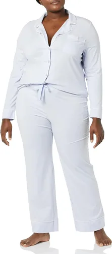 Miniatura 3 de Tienda Essentials Conjunto de pijama de manga larga modal de algodón para mujer (disponible en tallas grandes)