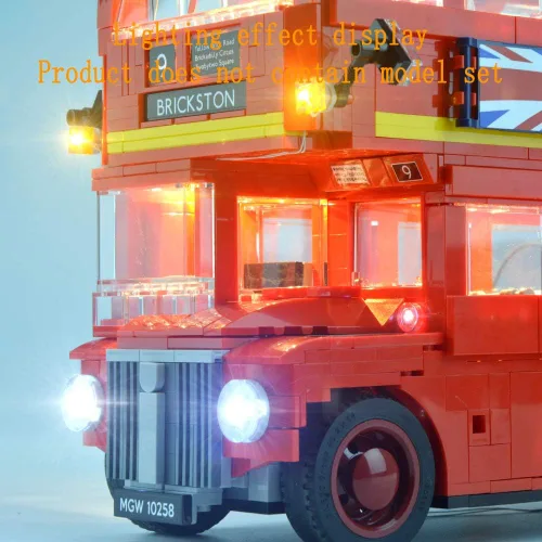 Miniatura 8 de GEAMENT Versión actualizada 10258 Kit de luces para Creator Expert London Bus compatible con el modelo de bloques de construcción Lego 10258