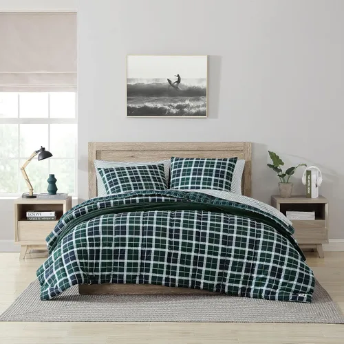 Miniatura 17 de Nautica - Juego de edredón individual/individual XL, ropa de cama suave y cepillada con sensación relajada para uso durante todo el año, juego