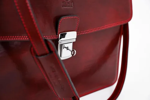 Miniatura 6 de Time Resistance Leather Briefcase - Italian Handmade Leather Laptop Bag - Handbag for Men - Professional Computer Case