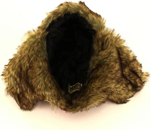 Miniatura 2 de Dakota Dan Sombrero estilo aviador, con orejeras con pelo sintético, talla única , Negro