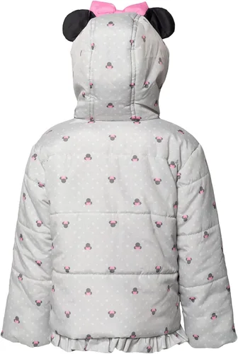 Miniatura 2 de Disney Minnie Mouse - Abrigo de invierno para niñas, chaqueta acolchada para niños pequeños