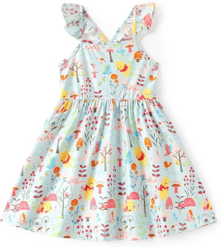 Miniatura 12 de Disney Vestido de princesa Minnie Mouse Frozen Elsa para niñas, con volantes, sin mangas, entrecruzado, ropa de verano para bebé a niño pequeño