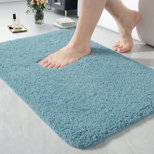 Miniatura 25 de LOCHAS - Tapete de baño de 24x70 pulgadas, suave, grueso y absorbente, hecho de microfibra, para el baño, lavable a máquina, tapete antideslizante